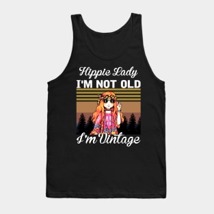 Hippie lady I'm not old I'm vintage Tank Top